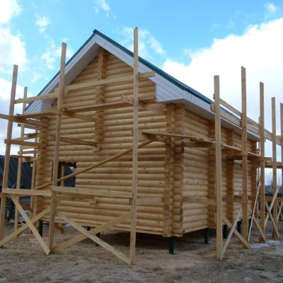 Деревянный дом на этапе строительства 3